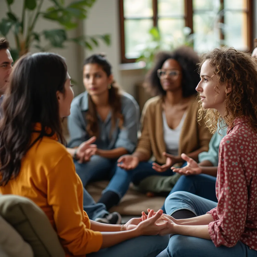 Mindful discussion circle