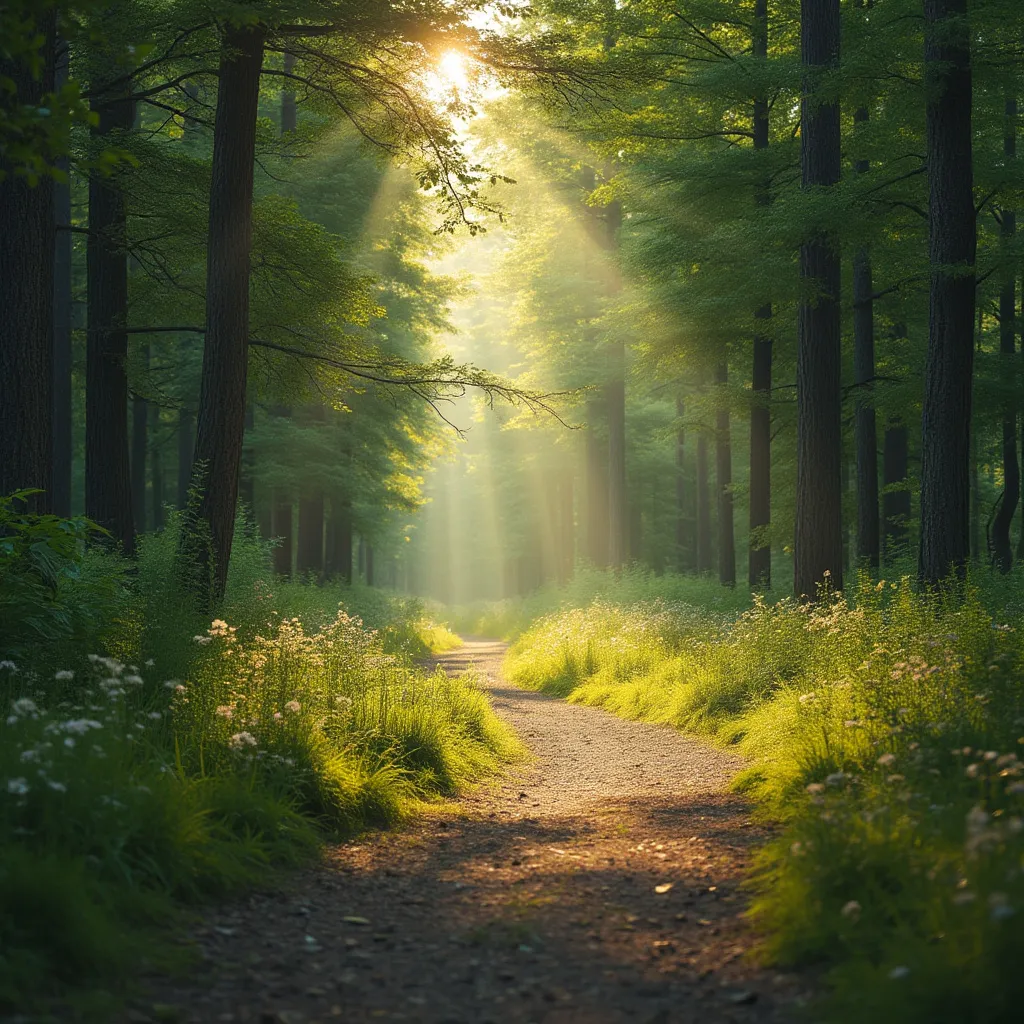 Tranquil forest path